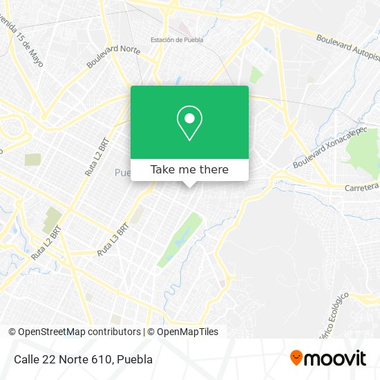 Mapa de Calle 22 Norte 610