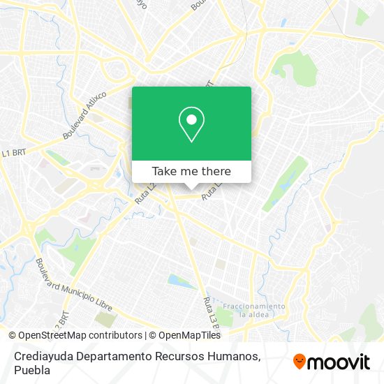 Crediayuda Departamento Recursos Humanos map