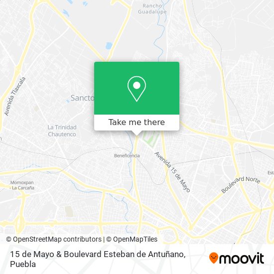 15 de Mayo & Boulevard Esteban de Antuñano map