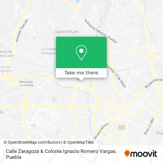 Calle Zaragoza & Colonia Ignacio Romero Vargas map