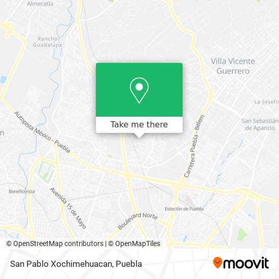 Mapa de San Pablo Xochimehuacan