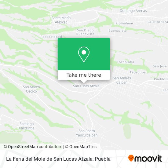 La Feria del Mole de San Lucas Atzala map