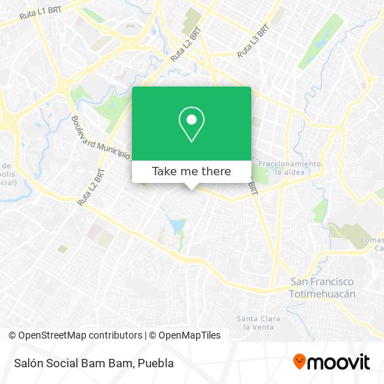 Salón Social Bam Bam map