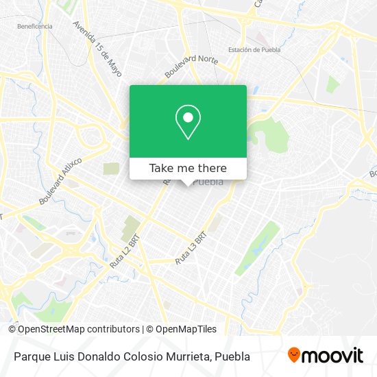 Mapa de Parque Luis Donaldo Colosio Murrieta