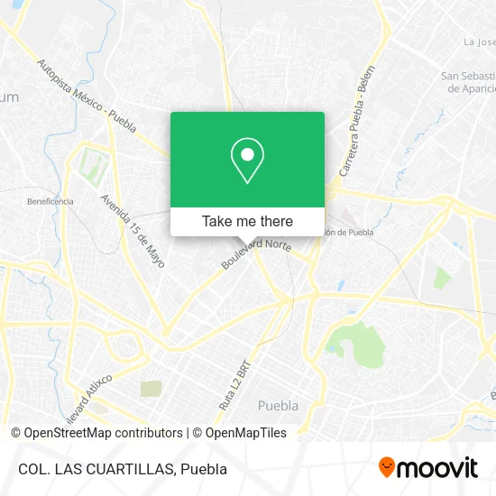 Mapa de COL. LAS CUARTILLAS