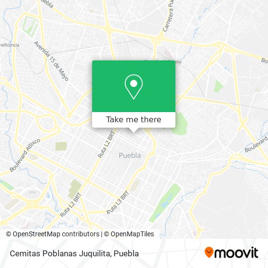 Cemitas Poblanas Juquilita map