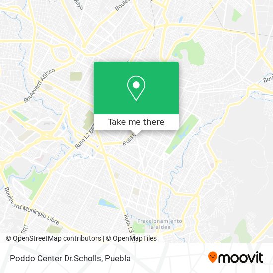 Mapa de Poddo Center Dr.Scholls