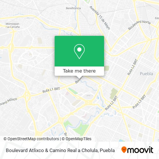 Mapa de Boulevard Atlixco & Camino Real a Cholula