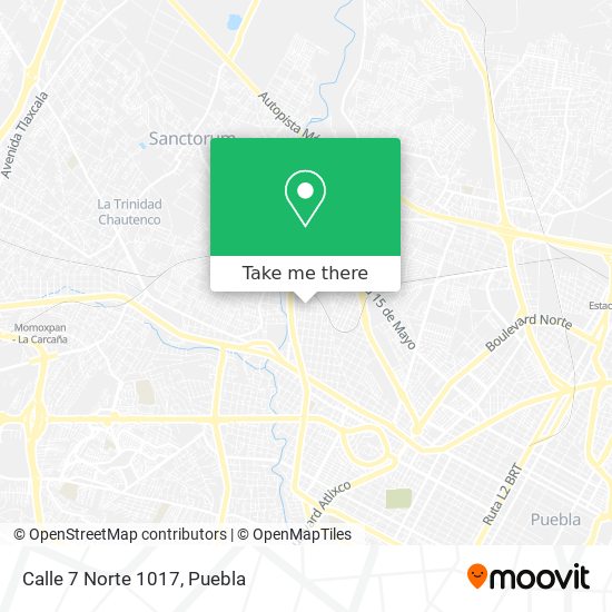 Mapa de Calle 7 Norte 1017