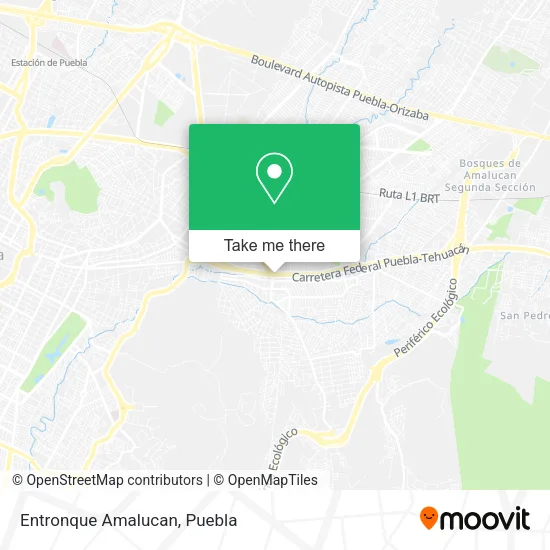 Mapa de Entronque Amalucan