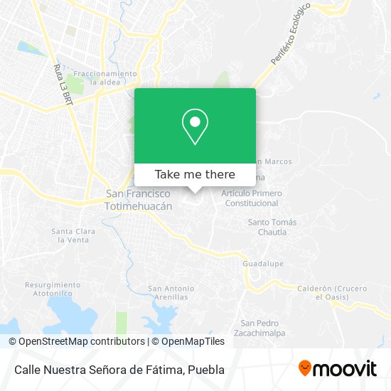 Mapa de Calle Nuestra Señora de Fátima