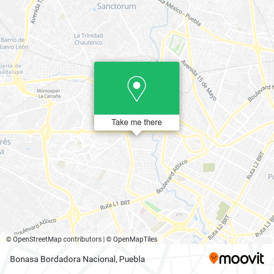 Bonasa Bordadora Nacional map