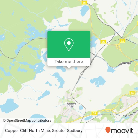 Copper Cliff North Mine map