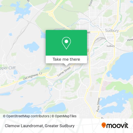 Clemow Laundromat map