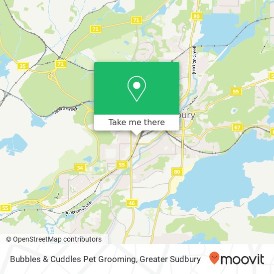 Bubbles & Cuddles Pet Grooming map