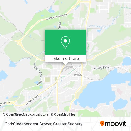 Chris' Independent Grocer map