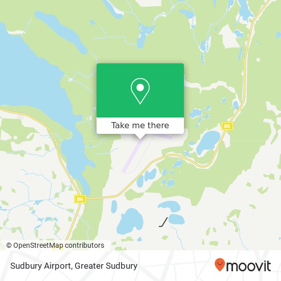 Sudbury Airport map