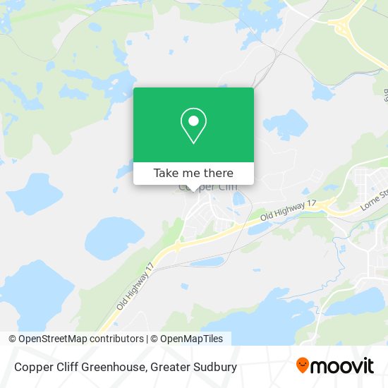 Copper Cliff Greenhouse map