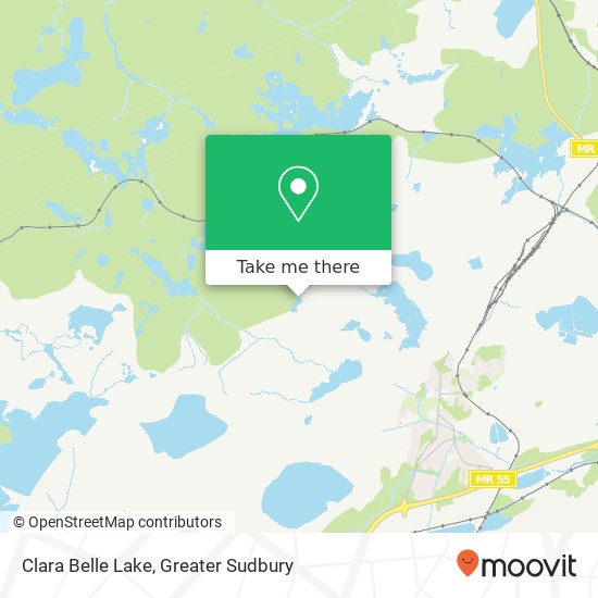 Clara Belle Lake map