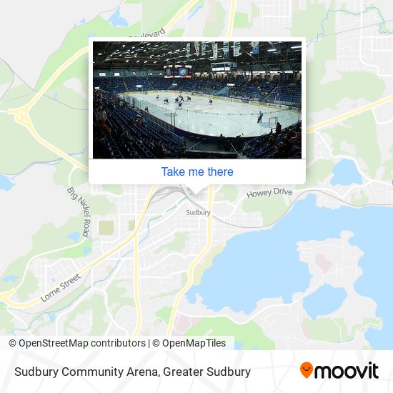 Sudbury Community Arena map