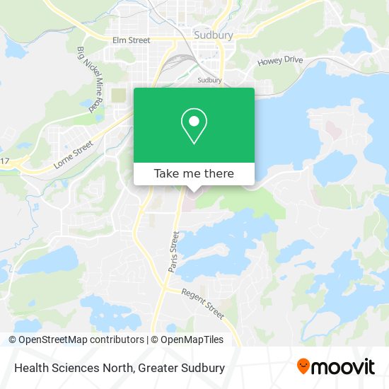 Health Sciences North map