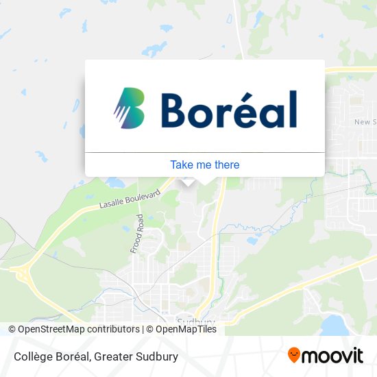 Collège Boréal map