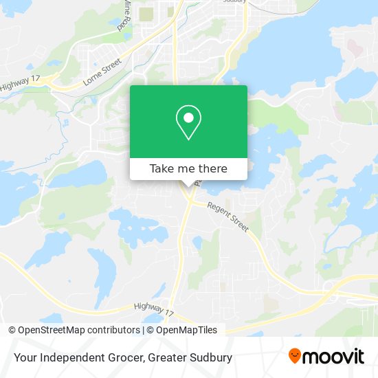 Your Independent Grocer map