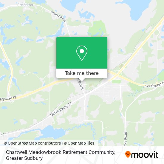 Chartwell Meadowbrook Retirement Community map