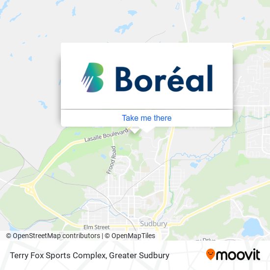 Terry Fox Sports Complex map