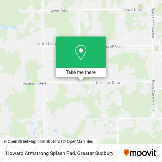 Howard Armstrong Splash Pad map