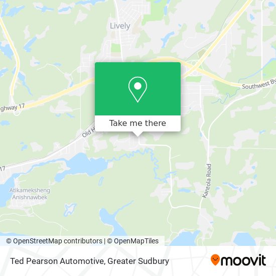 Ted Pearson Automotive map