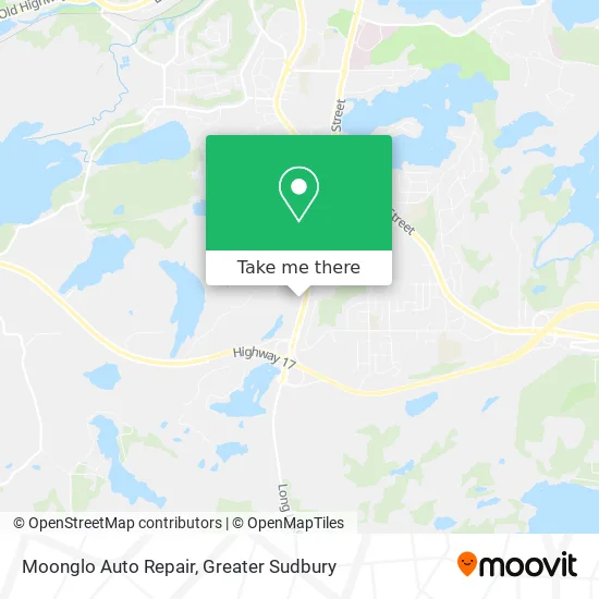 Moonglo Auto Repair map