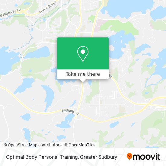 Optimal Body Personal Training map
