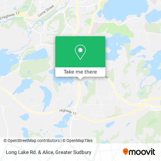 Long Lake Rd. & Alice map