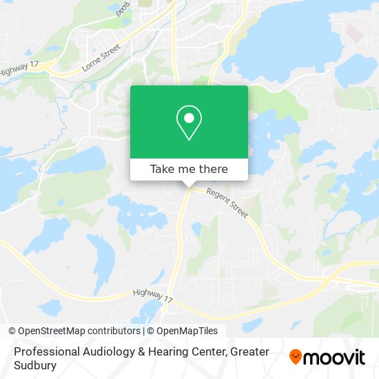 Professional Audiology & Hearing Center map