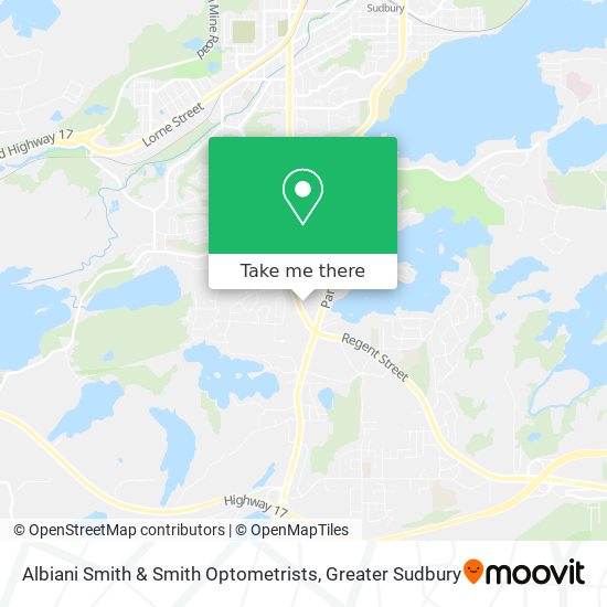 Albiani Smith & Smith Optometrists map