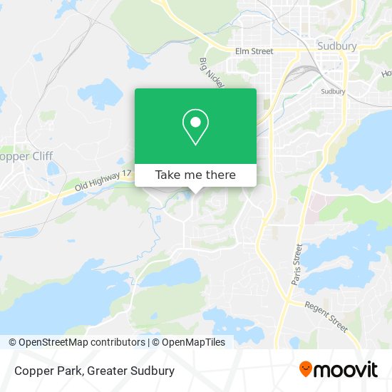 Copper Park map