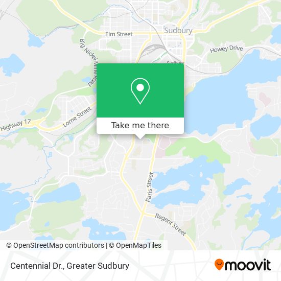Centennial Dr. map