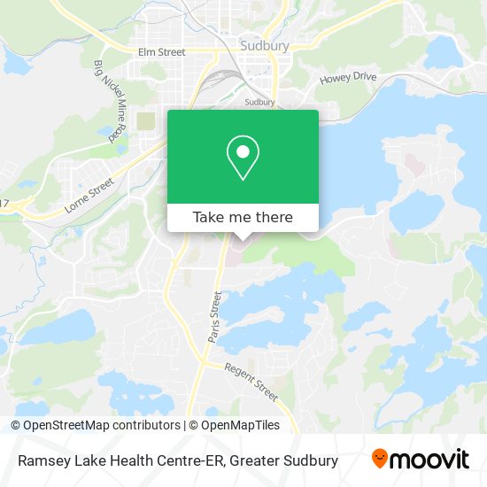 Ramsey Lake Health Centre-ER map