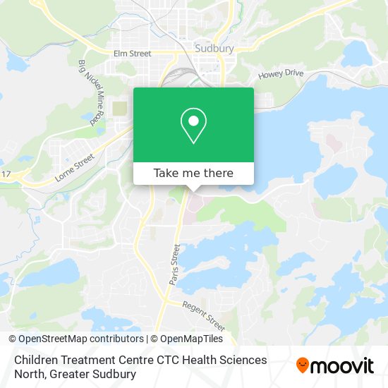 Children Treatment Centre CTC Health Sciences North map