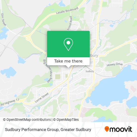 Sudbury Performance Group map