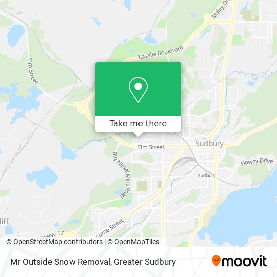 Mr Outside Snow Removal map