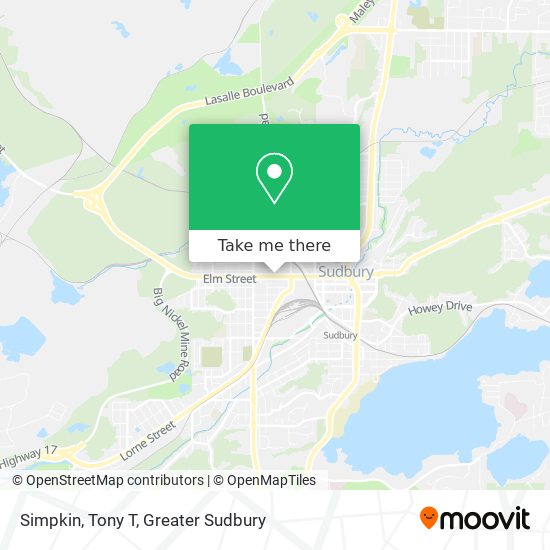 Simpkin, Tony T map