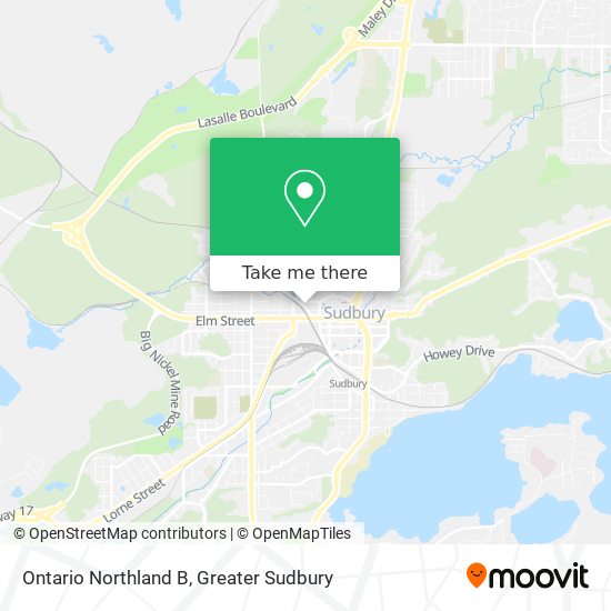 Ontario Northland B map