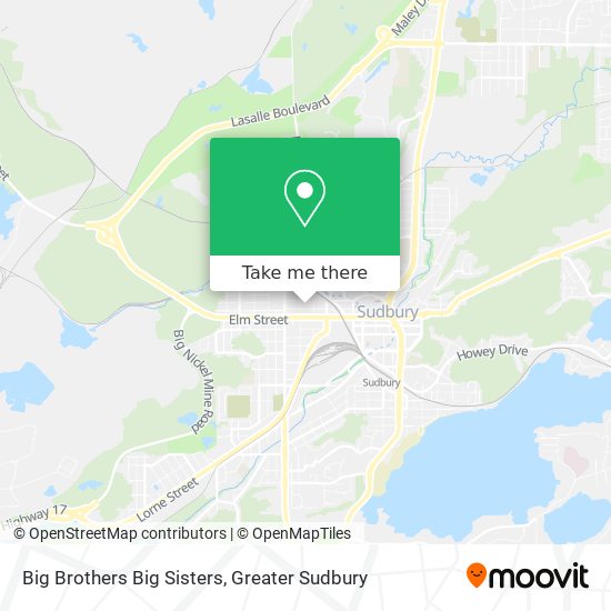 Big Brothers Big Sisters map