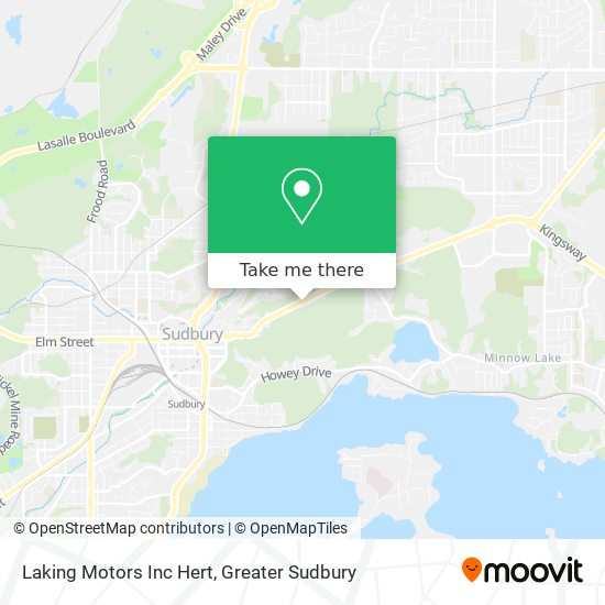 Laking Motors Inc Hert map