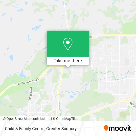 Child & Family Centre map