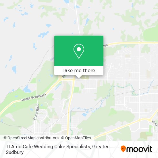 TI Amo Cafe Wedding Cake Specialists map