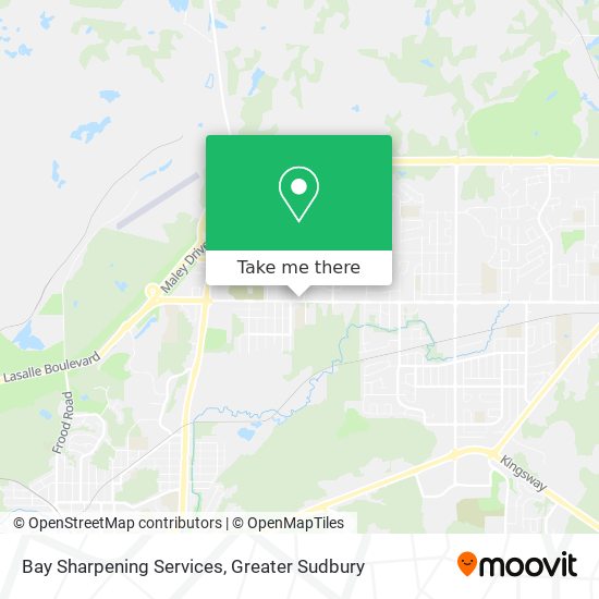 Bay Sharpening Services map