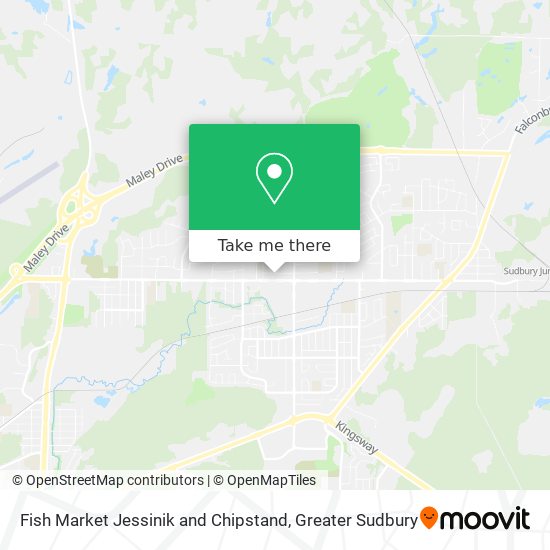 Fish Market Jessinik and Chipstand map